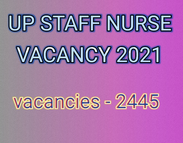 Up staff nurse vacancy