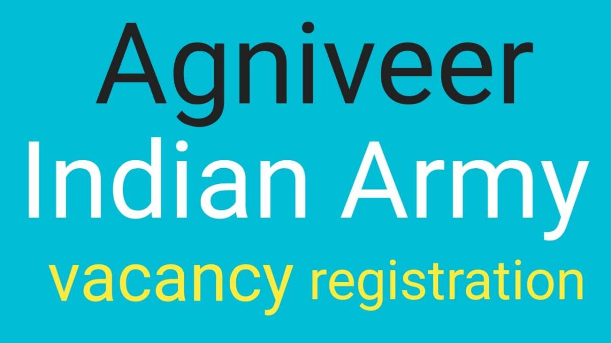 Agniveer Indian Army vacancy