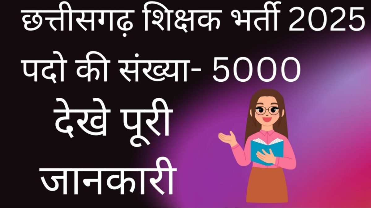 Cg Teacher Vacancy 2025